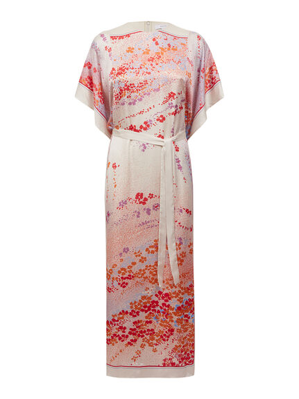 Lydia Printed Belted Maxi Dress